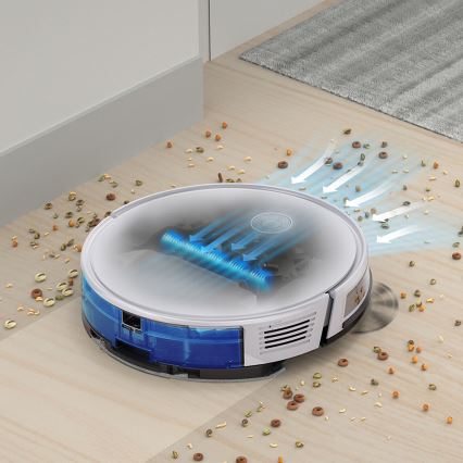 TESLA Electronics RoboStar - Viedais robota putekļu sūcējs 2in1 2600 mAh Wi-Fi balta + tālvadības pults