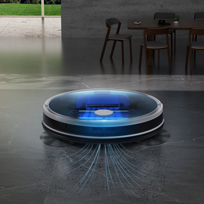TESLA Electronics RoboStar - Viedais robota putekļu sūcējs 2in1 2600 mAh Wi-Fi balta + tālvadības pults
