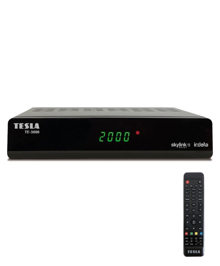 TESLA Electronics - Satelīttelevīzijas uztvērējs 2xAAA + tālvadības pults