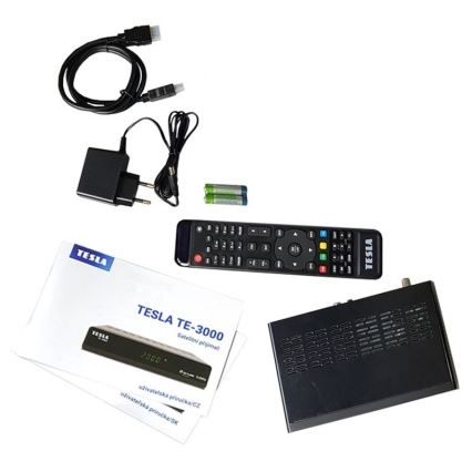 TESLA Electronics - Satelīttelevīzijas uztvērējs 2xAAA + tālvadības pults
