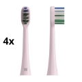TESLA Smart - KOMPLEKTS 4x Nomaiņas galviņas soniskajam zobu birstei TS400 rozā krāsā