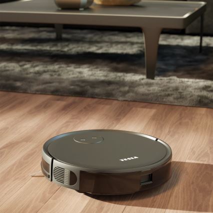 TESLA Smart - Viedais robota putekļu sūcējs 2in1 2000 mAh Wi-Fi melna + tālvadības pults