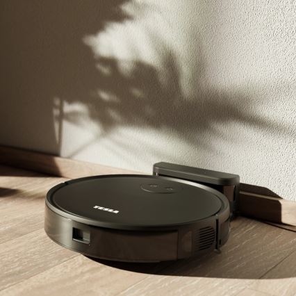 TESLA Smart - Viedais robota putekļu sūcējs 2in1 2000 mAh Wi-Fi melna + tālvadības pults