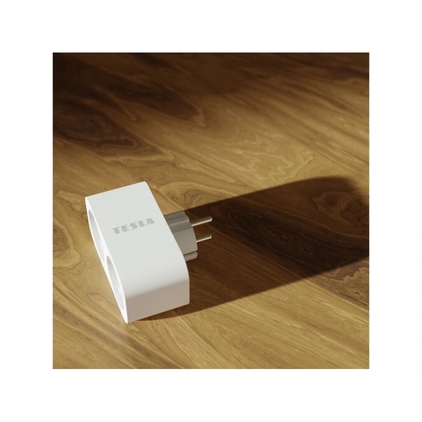 TESLA Smart - Viedās kontaktligzdas sadalītājs 2x16A/230V Tips F Wi-Fi Tuya