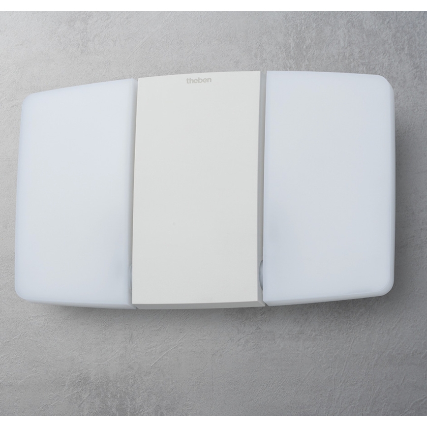 theben - LED sienas prožektors 2xLED/10W/230V balts IP55