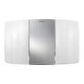 theben - LED sienas prožektors 2xLED/10W/230V sudraba IP55