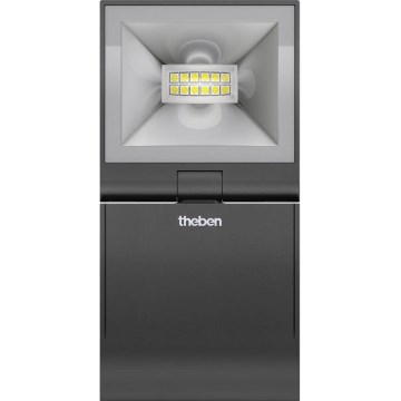 theben - LED sienas prožektors LED/10W/230V melns IP55
