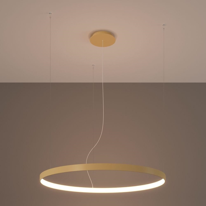Thoro TH.174 - LED Lustra ar auklu RIO LED/50W/230V CRI 90 3000K d. 78 cm zelta