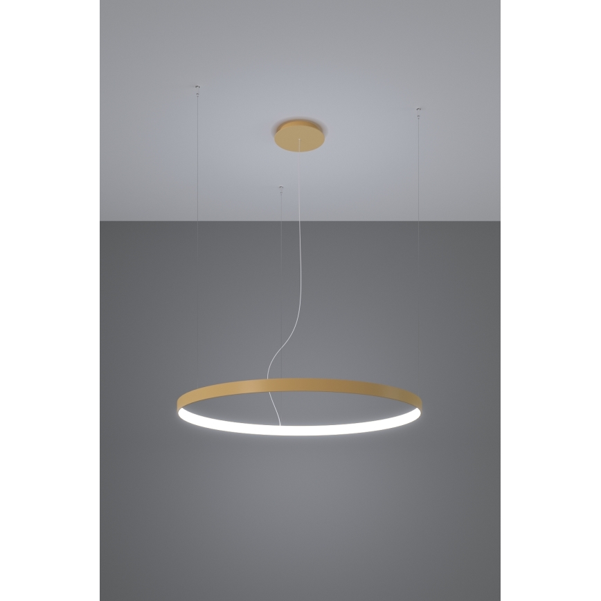 Thoro TH.181 - LED  Lustra ar auklu RIO LED /50W/230V CRI 95 4000K d. 78 cm zelta