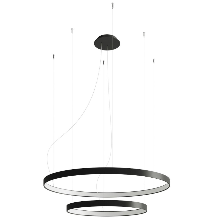 Thoro TH.212 - LED Lustra ar auklu RIO LED/80W/230V CRI 95 4000K melna