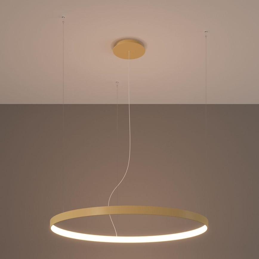 Thoro TH.216 - LED Lustra ar auklu RIO LED/30W/230V CRI 90 3000K d. 55 cm zelta