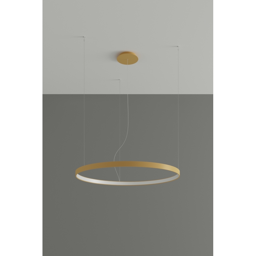 Thoro TH.216 - LED Lustra ar auklu RIO LED/30W/230V CRI 90 3000K d. 55 cm zelta