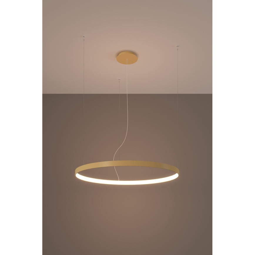 Thoro TH.216 - LED Lustra ar auklu RIO LED/30W/230V CRI 90 3000K d. 55 cm zelta