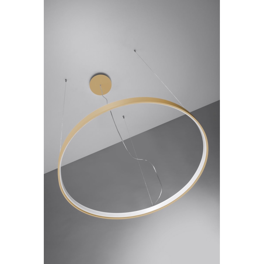 Thoro TH.217 - LED Lustra ar auklu RIO LED/30W/230V CRI 95 4000K d. 55 cm zelta