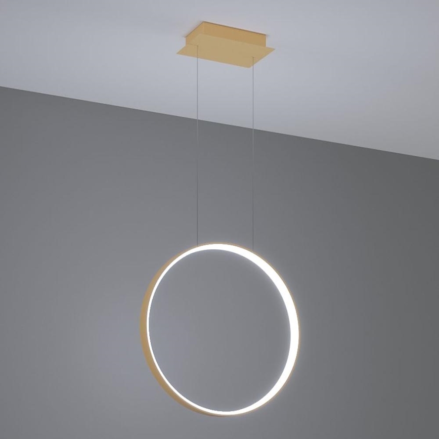 Thoro TH.221 - LED Lustra ar auklu RIO LED/30W/230V CRI 95 4000K d. 55 cm zelta