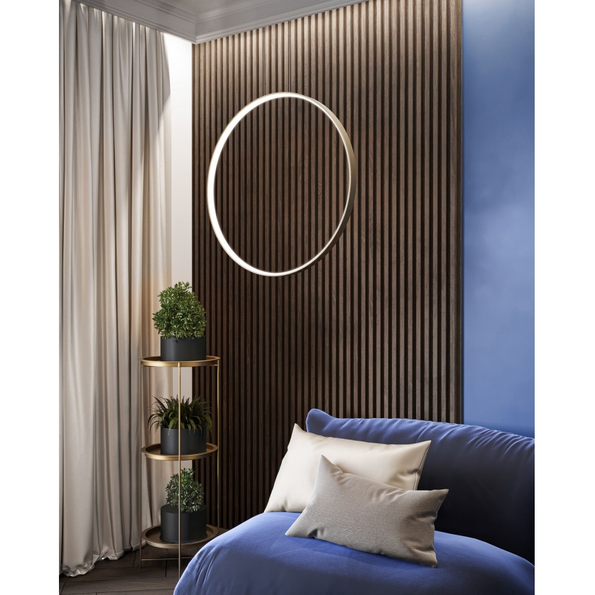 Thoro TH.221 - LED Lustra ar auklu RIO LED/30W/230V CRI 95 4000K d. 55 cm zelta
