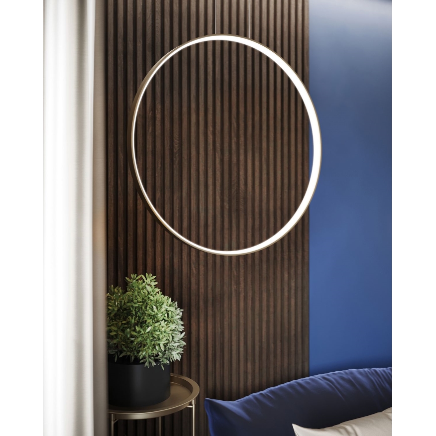 Thoro TH.221 - LED Lustra ar auklu RIO LED/30W/230V CRI 95 4000K d. 55 cm zelta