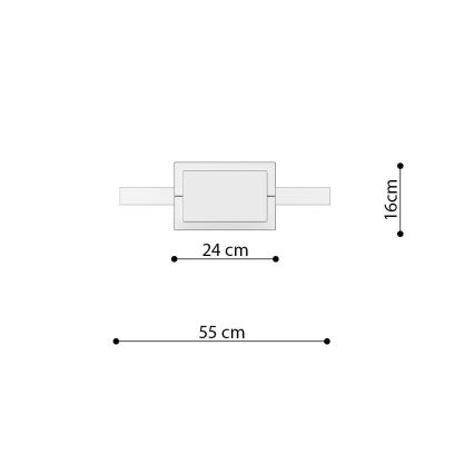 Thoro TH.221 - LED Lustra ar auklu RIO LED/30W/230V CRI 95 4000K d. 55 cm zelta