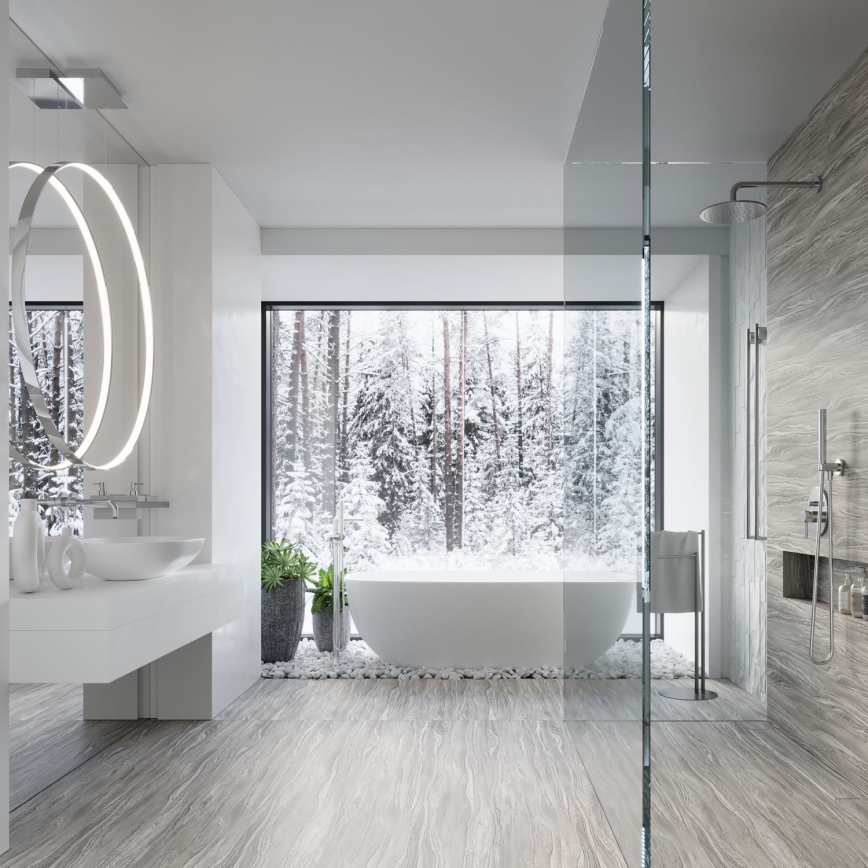 Thoro TH.249 - LED Lustra ar auklu RIO LED/50W/230V CRI 90 4000K d. 78 cm spīdīgi hromēts