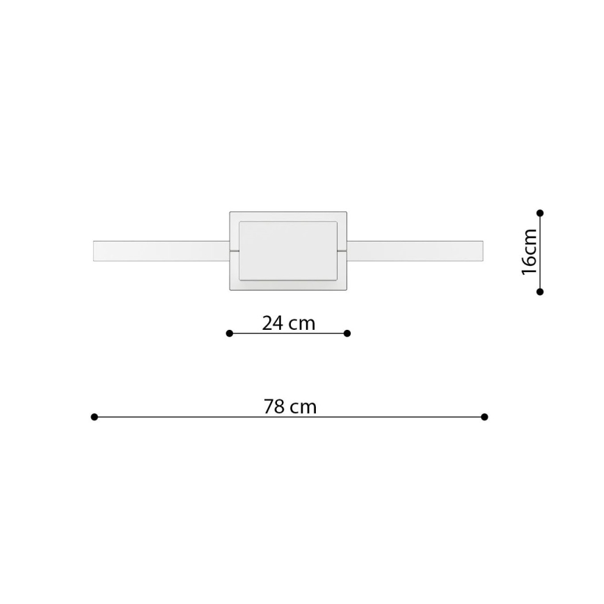 Thoro TH.249 - LED Lustra ar auklu RIO LED/50W/230V CRI 90 4000K d. 78 cm spīdīgi hromēts