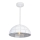 Top Lampa Apolo 30B - Lustra ar auklu APOLO 1xE27/40W/230V balta/sudraba