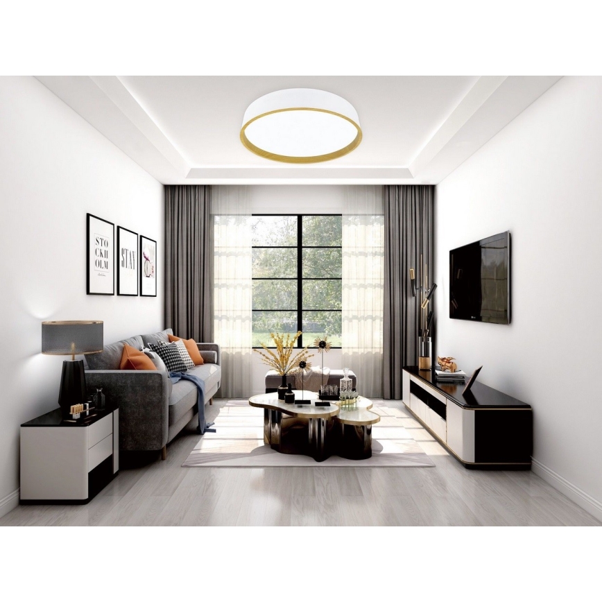 Top Lampa - LED Aptumšojama griestu lampa DEKOR LED/51W/230V d. 40 cm 3000-6500K+ tālvadības pults