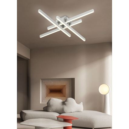 Top Lampa - LED Aptumšojama virsapmetuma lustra CROSS LED/50W/230V 3000-6500K + tālvadības pults