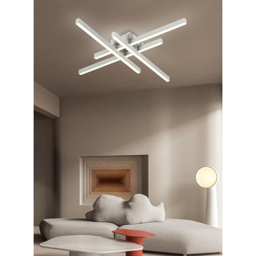 Top Lampa - LED Aptumšojama virsapmetuma lustra CROSS LED/50W/230V 3000-6500K + tālvadības pults