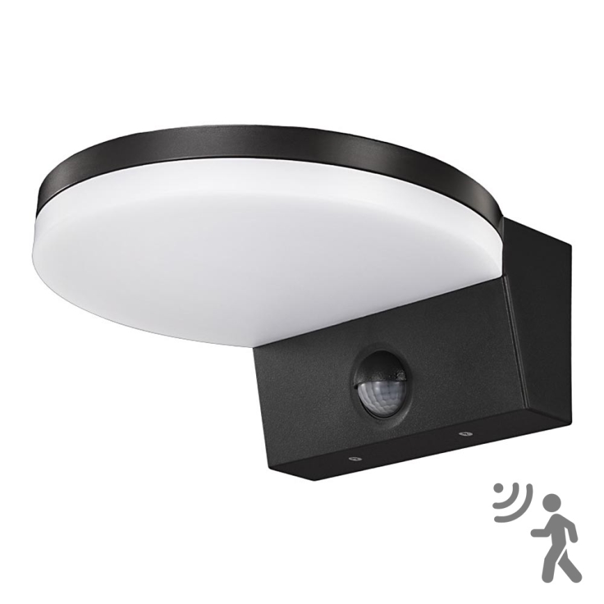 Top Lampa - LED Āra sienas lampa ar sensoru NOVARA LED/15W/230V IP65 melna