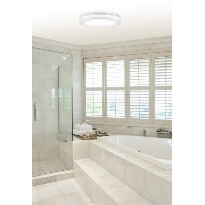 Top Lampa - LED Vannas istabas lampa COMET LED/15W/230V 3000/4000/6500K IP54 d. 20 cm balta