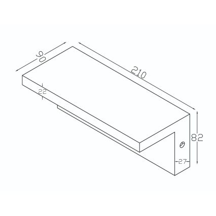Top Light - LED āra sienas gaismeklis ELON LED/10W/230V 3000/4000/6000K IP54 melns