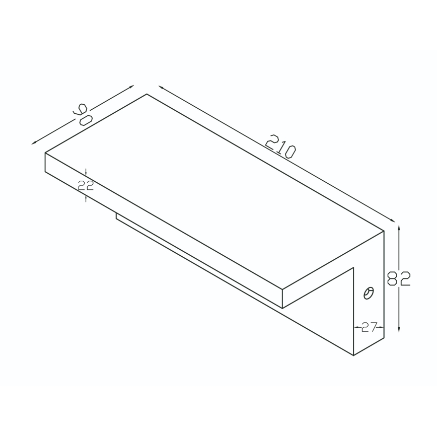 Top Light - LED āra sienas gaismeklis ELON LED/10W/230V 3000/4000/6000K IP54 melns
