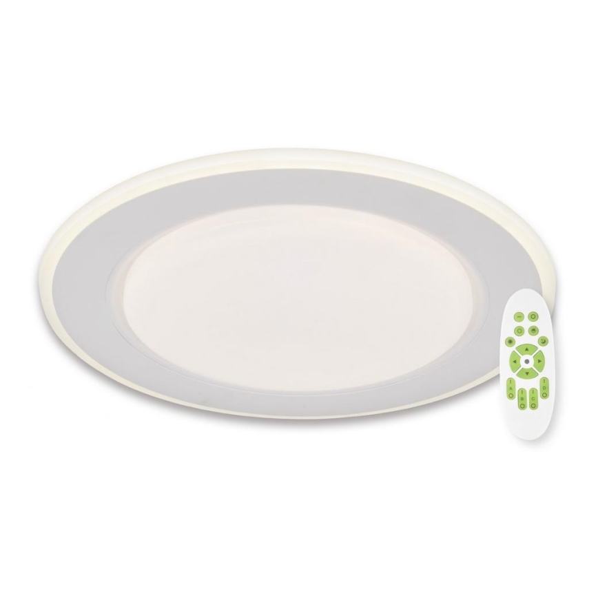 Top Light - LED Aptumšojama griestu lampa NORMAN LED/51W/230V d. 39 cm balta + tālvadības pults