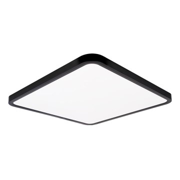 Top Light - LED Aptumšojama griestu lampa REVIT LED/50W/230V 3000-6500K 50x50 cm melna + tālvadības pults