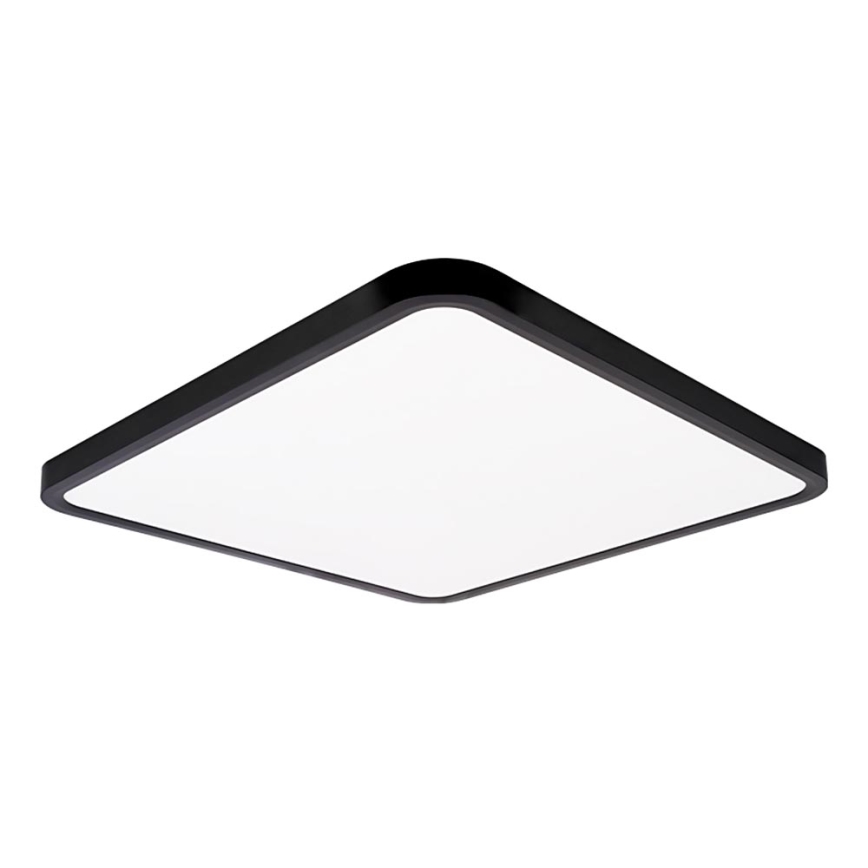 Top Light - LED Aptumšojama griestu lampa REVIT LED/50W/230V 3000-6500K 50x50 cm melna + tālvadības pults