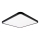 Top Light - LED Aptumšojama griestu lampa REVIT LED/50W/230V 3000-6500K 50x50 cm melna + tālvadības pults