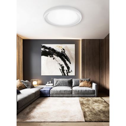 Top Light - LED Aptumšojama griestu lampa SALERNO LED/60W/230V 3000-6500K d. 60 cm balta + tālvadības pults
