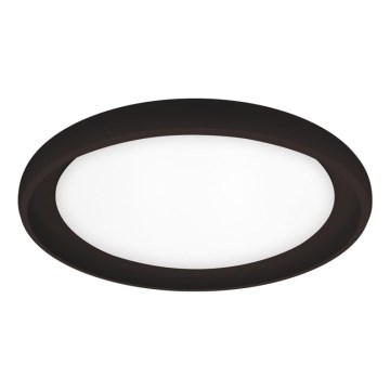 Top Light - LED Aptumšojama griestu lampa SALERNO LED/60W/230V 3000-6500K d. 60 cm melna + tālvadības pults