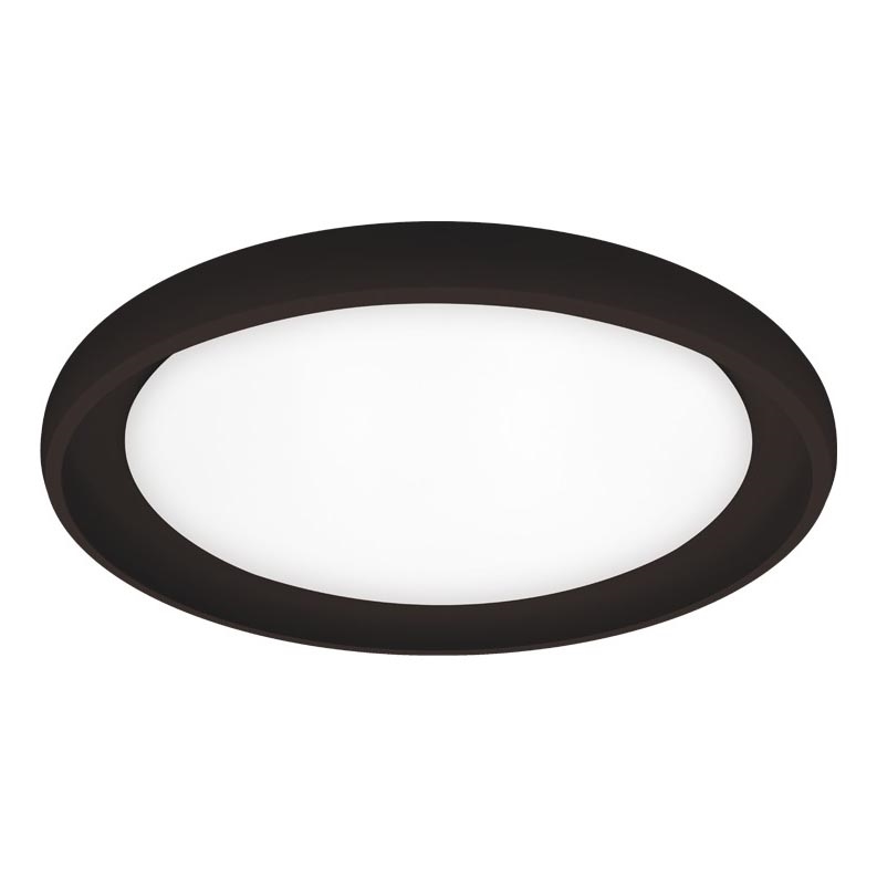 Top Light - LED Aptumšojama griestu lampa SALERNO LED/60W/230V 3000-6500K d. 60 cm melna + tālvadības pults