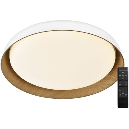 Top Light - LED Aptumšojama griestu lampa SATELLITE LED/36W/230V 3000-6500K d. 43 cm balta/brūna + tālvadības pults