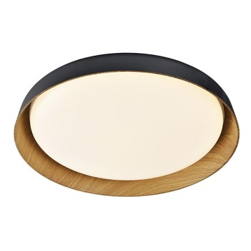 Top Light - LED Aptumšojama griestu lampa SATELLITE LED/36W/230V 3000-6500K d. 43 cm melna/brūna + tālvadības pults