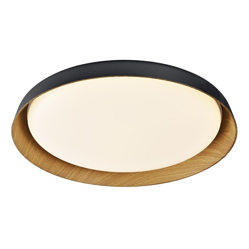Top Light - LED Aptumšojama griestu lampa SATELLITE LED/48W/230V 3000-6500K d. 53 cm melna/brūna + tālvadības pults