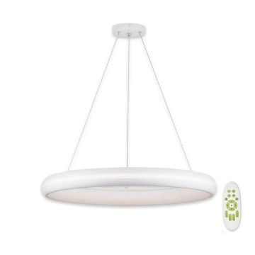 Top Light - LED Aptumšojama lustra ar auklu FUTURA LED/60W/230V balta + tālvadības pults