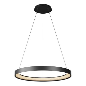 Top Light - LED Aptumšojama lustra ar auklu ORBIT LED/40W/230V 3000-6500K d. 50 cm melna + tālvadības pults
