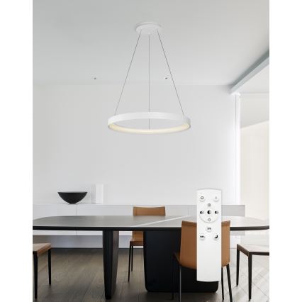 Top Light - LED Aptumšojama lustra ar auklu ORBIT LED/40W/230V 3000-6500K d. 50 cm balta + tālvadības pults