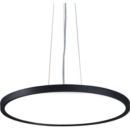 Top Light - LED Aptumšojama lustra ar auklu REVIT LED/50W/230V 3000-6500K d. 60 cm melna + tālvadības pults