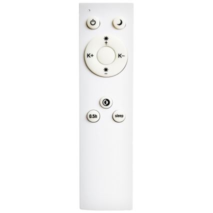 Top Light - LED Aptumšojama lustra ar auklu REVIT LED/50W/230V 3000-6500K d. 60 cm melna + tālvadības pults
