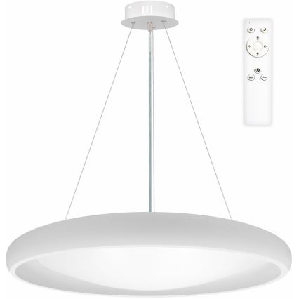 Top Light - LED Aptumšojama lustra ar auklu SALERNO LED/60W/230V 3000-6500K d. 60 cm balta + tālvadības pults