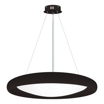 Top Light - LED Aptumšojama lustra ar auklu SALERNO LED/60W/230V 3000-6500K d. 60 cm melna + tālvadības pults
