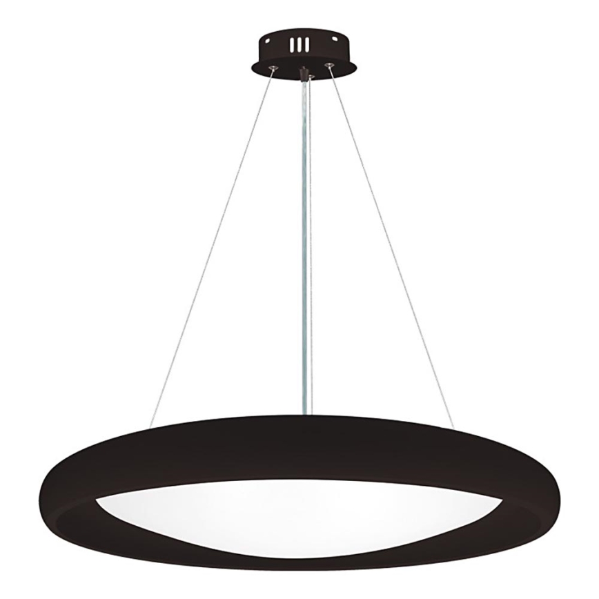 Top Light - LED Aptumšojama lustra ar auklu SALERNO LED/60W/230V 3000-6500K d. 60 cm melna + tālvadības pults